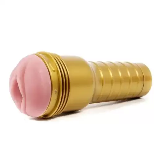 Golden Masturbator With Suction Cup For Men