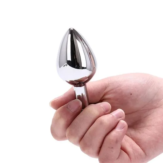 Medium Heart Metal Butt Plug