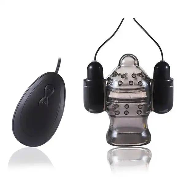 Men Delay Ejaculation Penis Double Vibrator