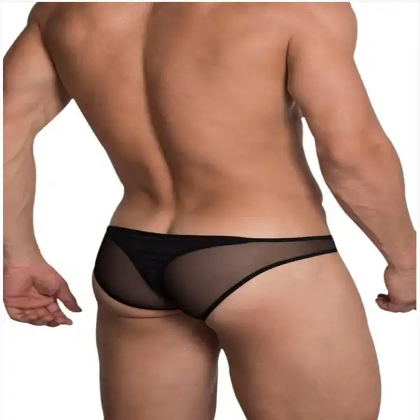 Mens Black Sexy Thong
