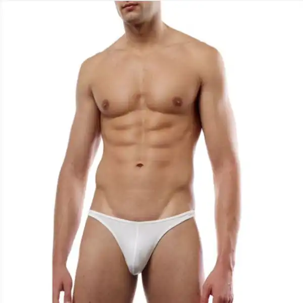 Mens Black and White Sexy Thong