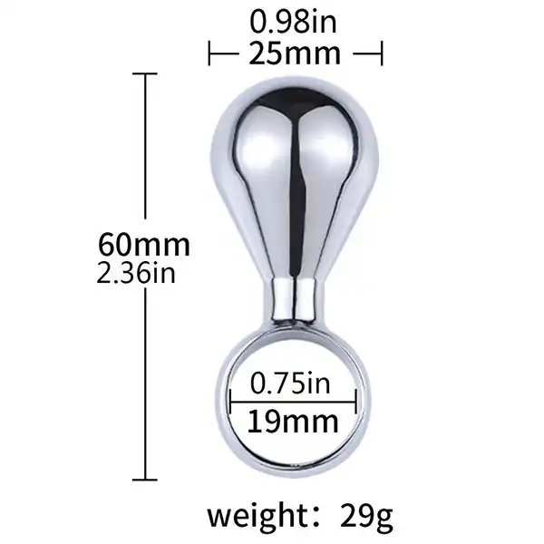 Metal Anal Suture Ring Pull Ring Hand-Held Anal Plug