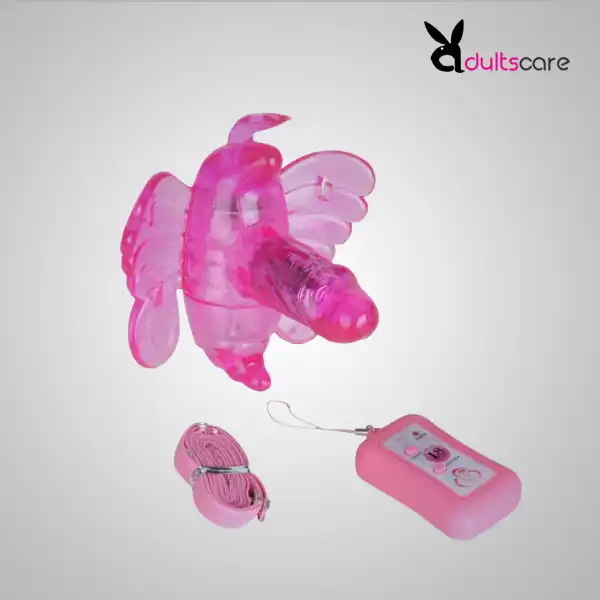 Mini Butterfly Strap On Bullet Remote Vibrator Dildo