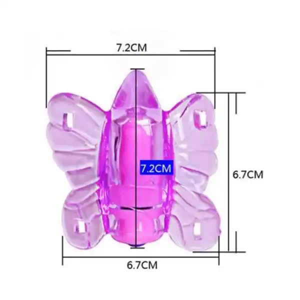 Mini Butterfly Strap On Bullet Remote Vibrator Dildo