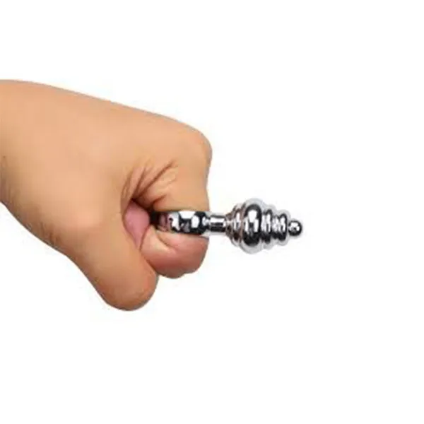 Mini Metal Anal Plug With Finger Ring