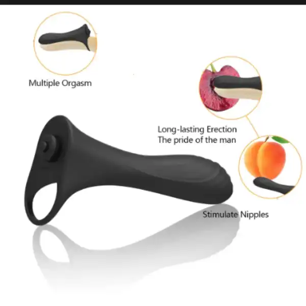 Penis Vibrator With Ring Long Lasting Erection Clitoris Stimulate Massage