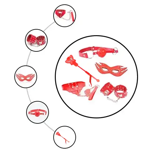 Passion 5 Pcs Fetish Bdsm Bondage Sex Kit