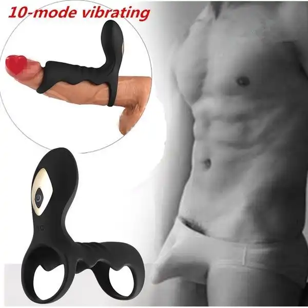 Penis Erection Vibrator Enhancement Ring