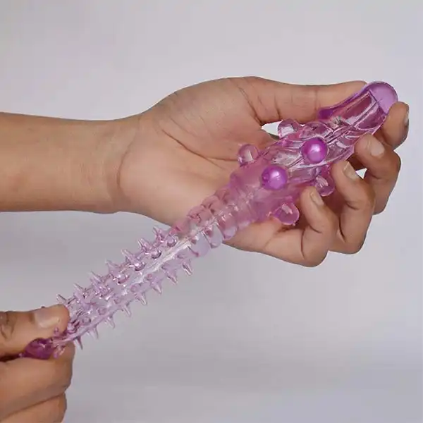 Penis Sleeve Crystal Dotted Extended Pleasure Condom