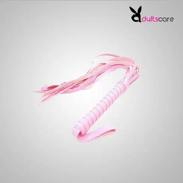 Pink Faux Leather Whip Flog Flogger