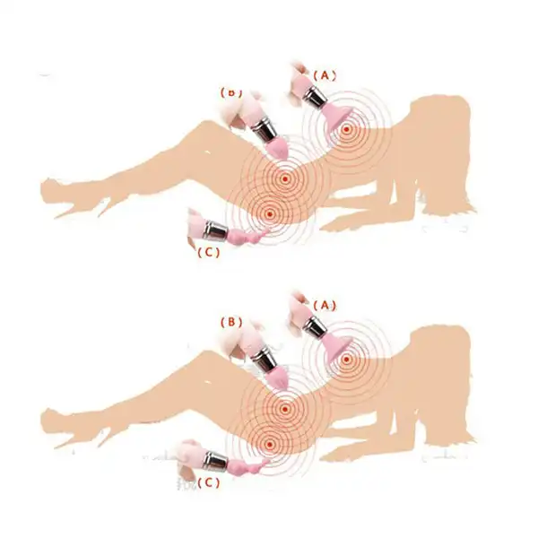 Powerful 3 in 1 Multi Speed Key Chain Vibrator