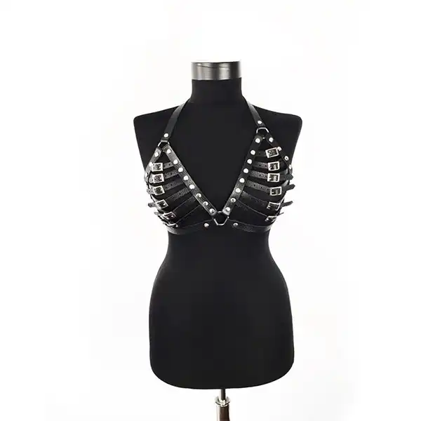 Punk Women Chest Stud Rave Bra