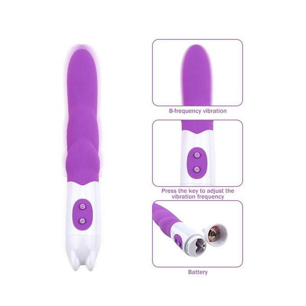 Purple Vibrator Female Masturbators G-Spot Clitoris Stimulator