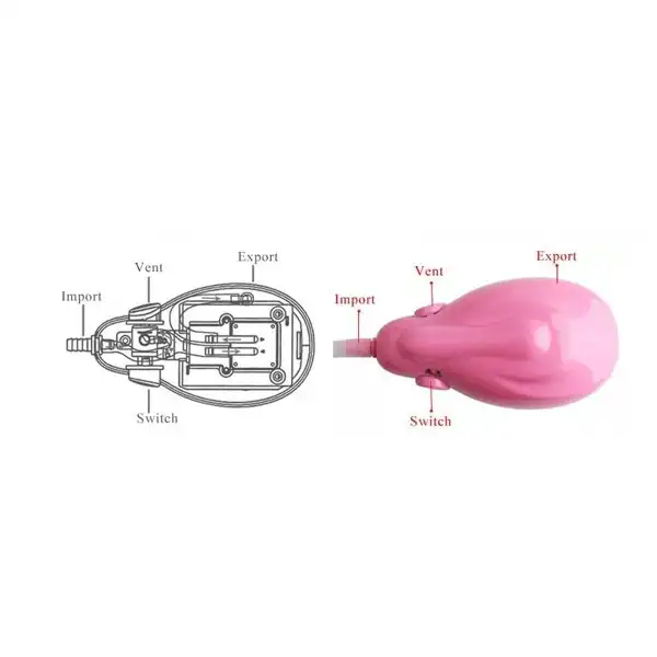 Rabbit Pussy Pump Clitoris Sucker Tongue Clit Vibrator Oral for Women