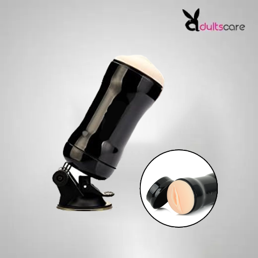 Real Pussy Masturbator with Stand