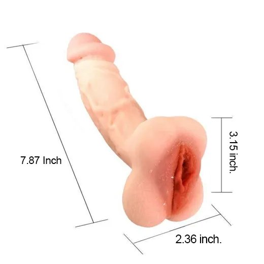 Realistic Penis Extender Sleeve With Attached Vagina