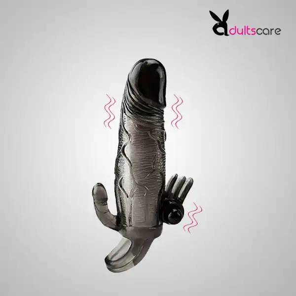 Realistic Penis Condom Sleeve Vibrator