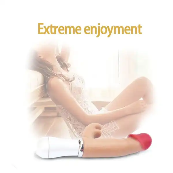 Rechargeable G Spot Real Feel Dildo Vibrator for Women