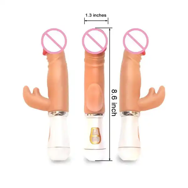 Rechargeable G Spot Real Feel Dildo Vibrator for Women
