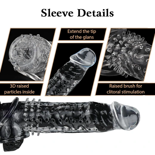 Reusable Transparent Penis Male Penis Enlargement Sleeve