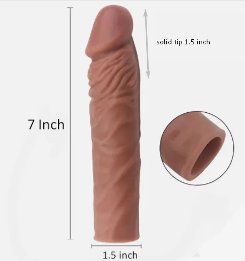 Male Penis Girth Enhancer Reusable Sleeve