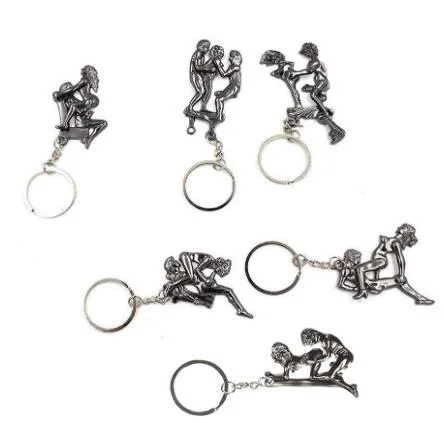 4 pcs Sex Positions Keychain Set