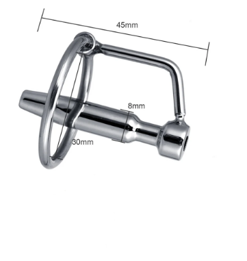Metal Urethral with Penis Ring Dilator Tube