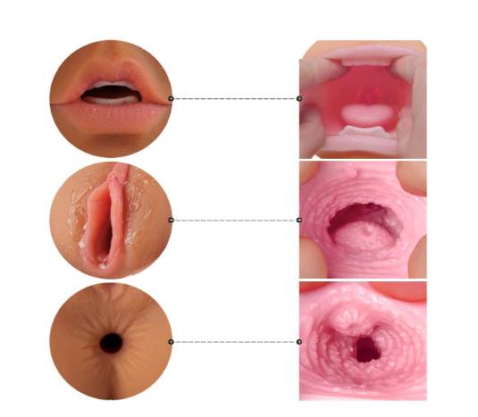 3 In 1 Realistic Double Ended Pocket Pussy