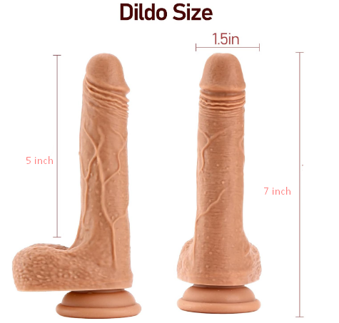 7 Inch Realistic Dildo with Strong Two Layer Silicone Suction Cup