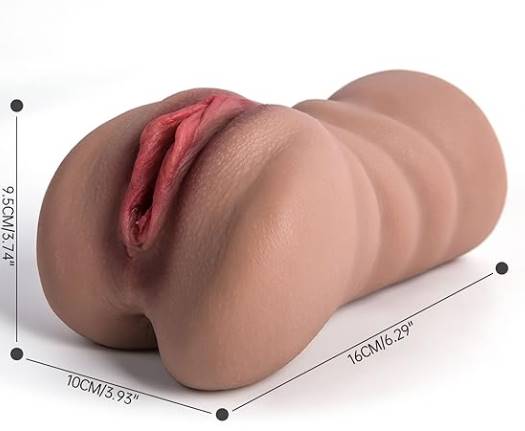 3D 2 in 1 Realistic Pocket Pussy Male Masturbator
