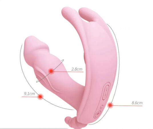 Wearable Butterfly Dildo Vibrator Adult Sex Toys G Spot Clitoris Stimulator