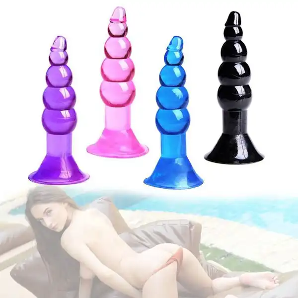 Silicone Hot Erotic G-Spot Stimulation Jelly Anal Plug
