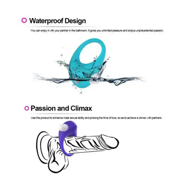 Silicone Ring Vibrator For Couple