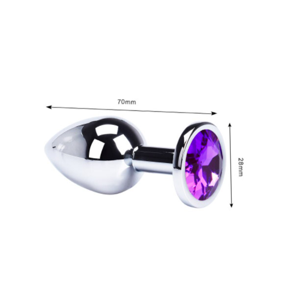 Small Crystal Jewelry Steel Butt Plug