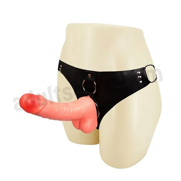 Solid Strap On Dildo With Harness