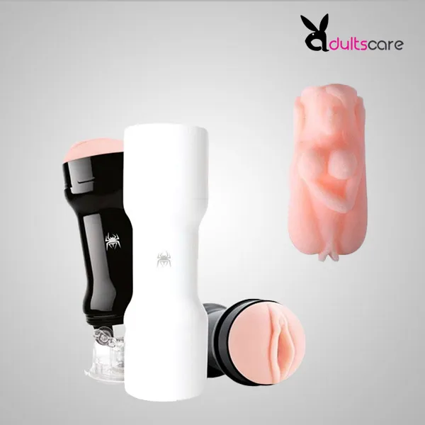 Spider Cup Vibrating Masturbator with Free Mini Doll