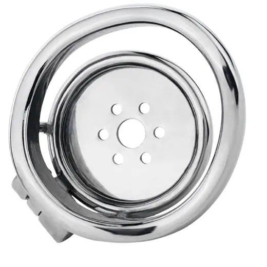 Stainless Steel Flat Chastity Cage Device