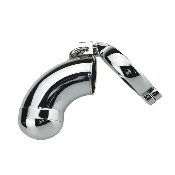 Stainless Steel Male Chastity Cage Bondage Penis Lock Ring