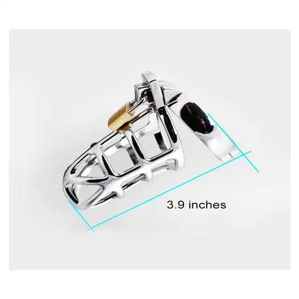 Steel Penis Chastity cage Lock