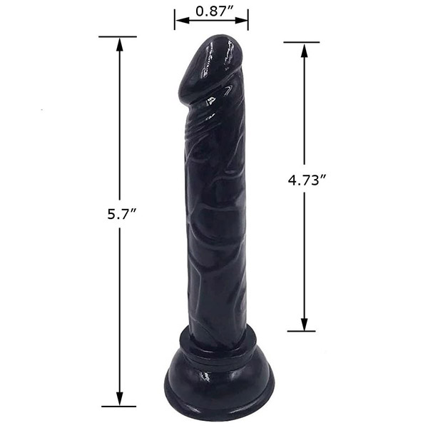 Super Slim Black dildo for beginners