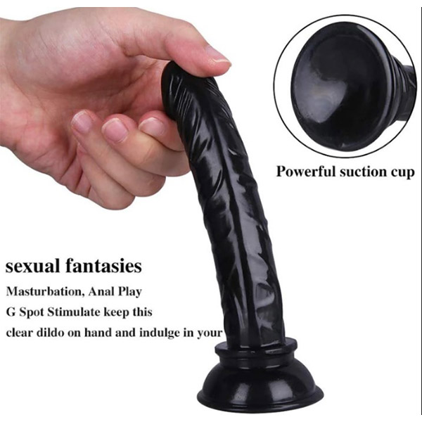 Super Slim Black dildo for beginners