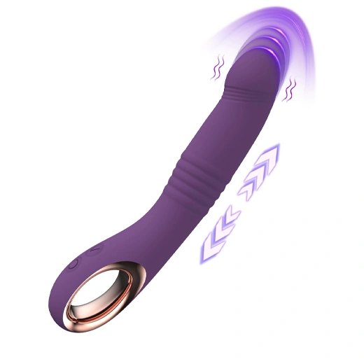 Thrust & Vibrate Realistic Silicone Clitoral Stimulator G Spot Dildo Vibrator Woman Couples