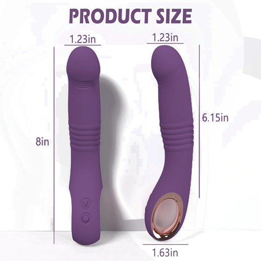 Thrust & Vibrate Realistic Silicone Clitoral Stimulator G Spot Dildo Vibrator Woman Couples