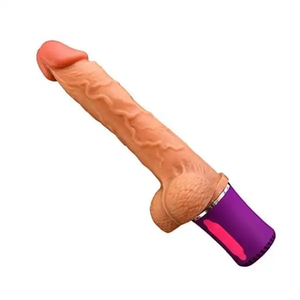 THRUSTING VIBRATION REALISTIC DILDO -USB MAGNETIC CHARGING