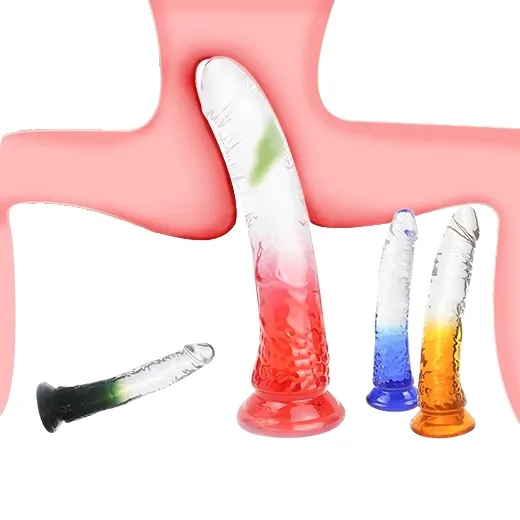 Transparent Anal Dildo With Suction Cup