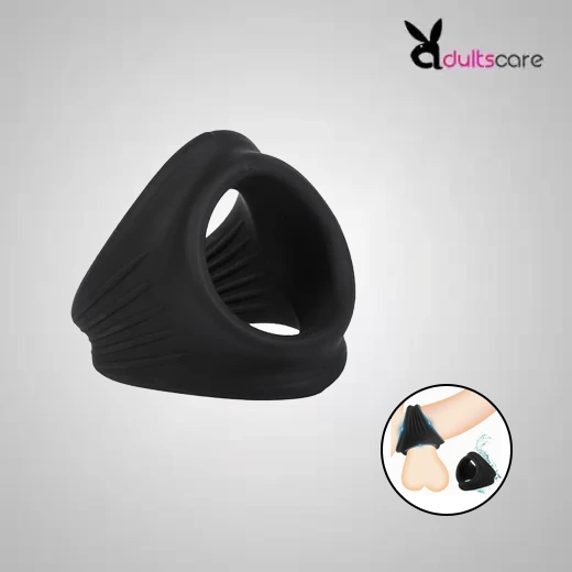 3 Holes Locking Triangle Shape Cock Ball Ring