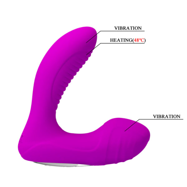 USB Rechargeable Heating Anal Vibrator Prostate Massager