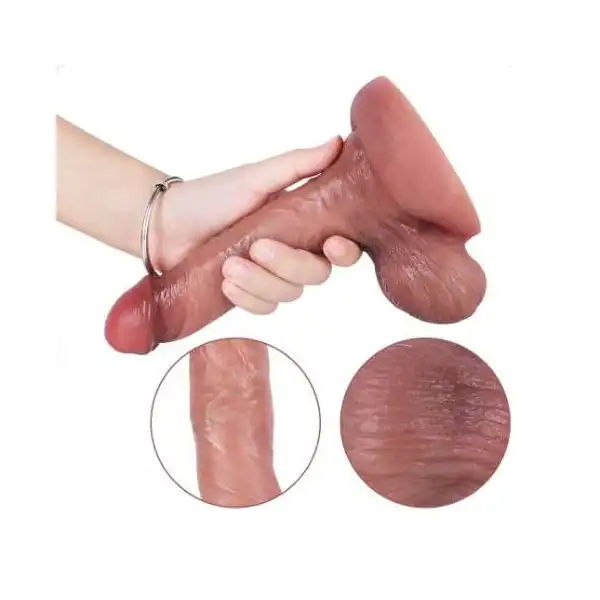 Ultra Realistic Liquid Silicone Dildo With Strong Suction Cup