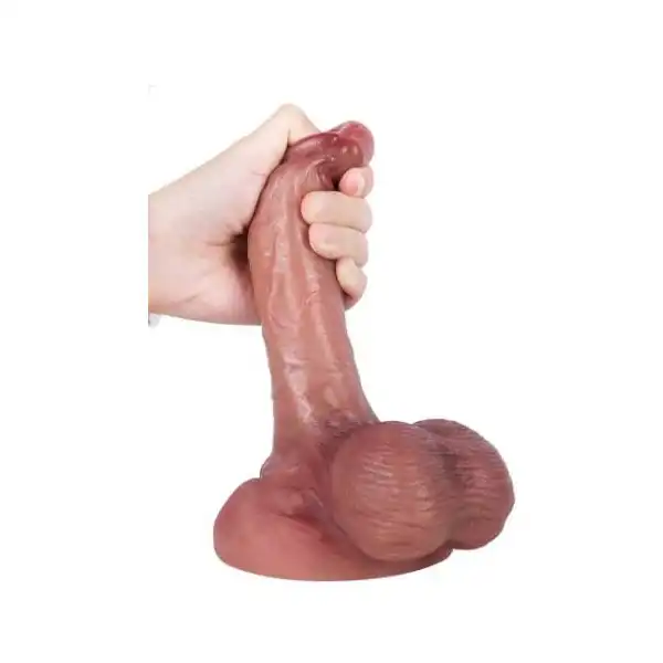 Ultra Realistic Liquid Silicone Dildo With Strong Suction Cup