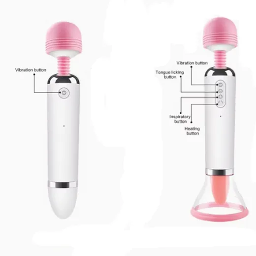Vibrating Toy Oral Tongue Simulator Sucking Vibration Wand, Multi Speed Clitorial Sucking Toy
